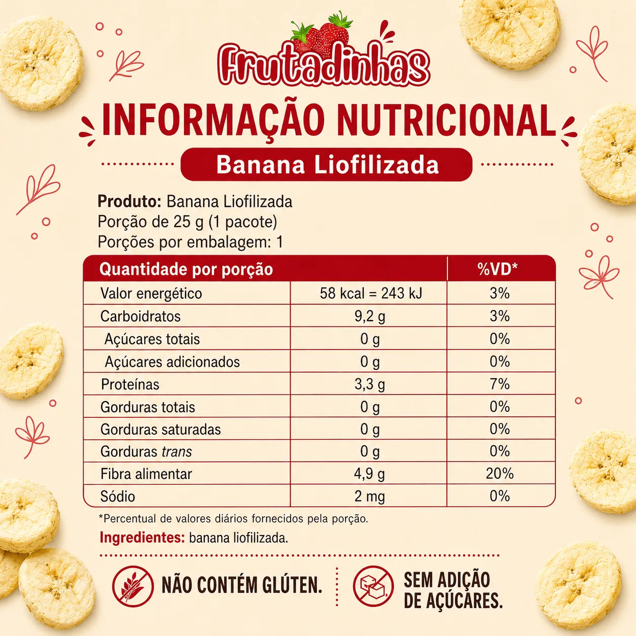 Combo 8 Sabores Liofilizados — 8 Pacotes Individuais - 25g - Imagem 7