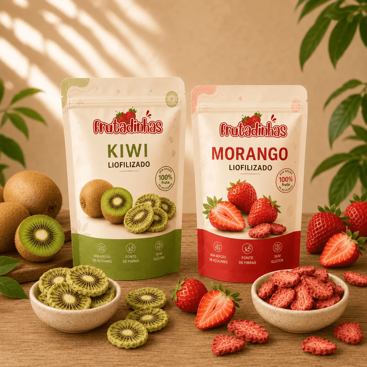 Kiwi + Morango - Liofilizado