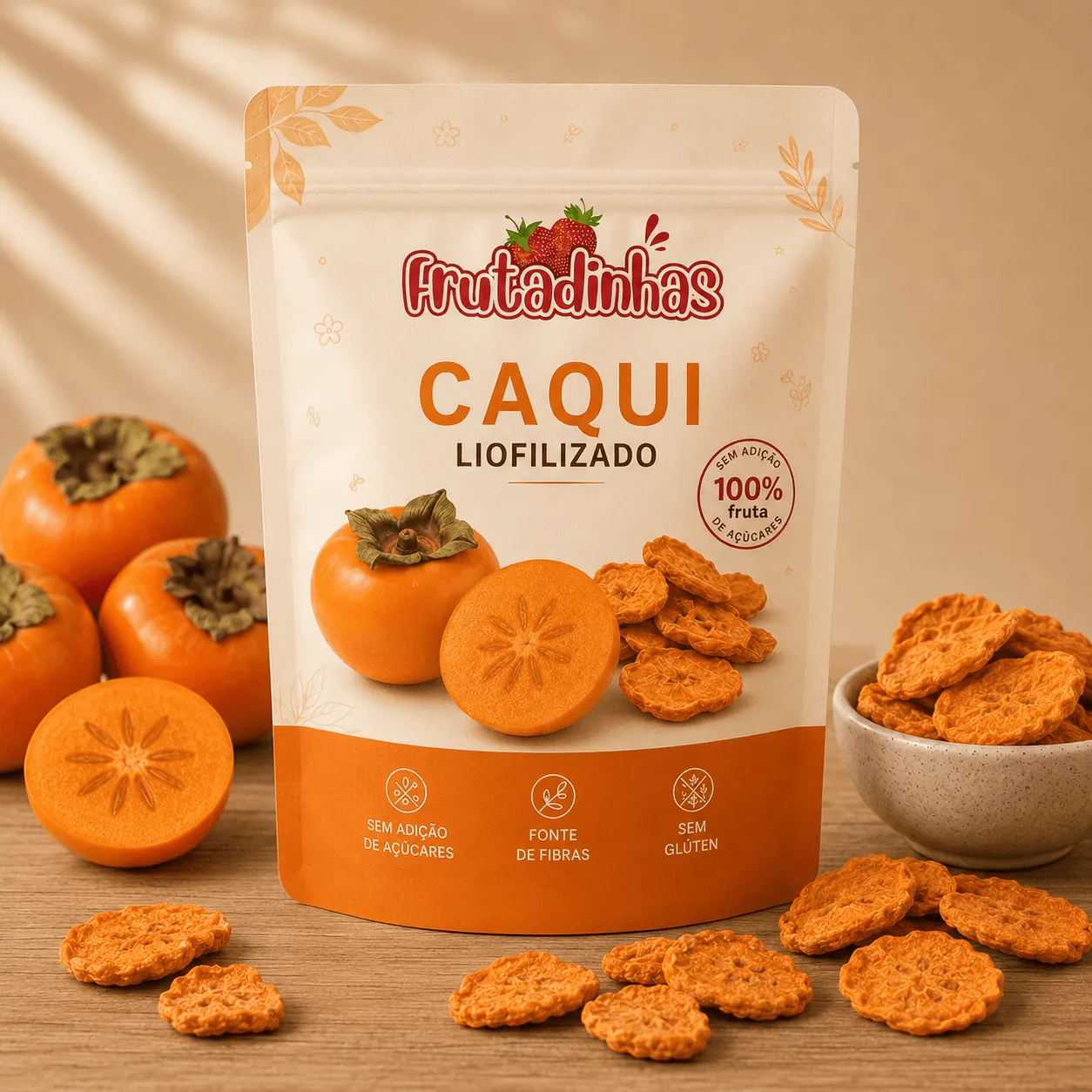 Caqui Chips Crocantes