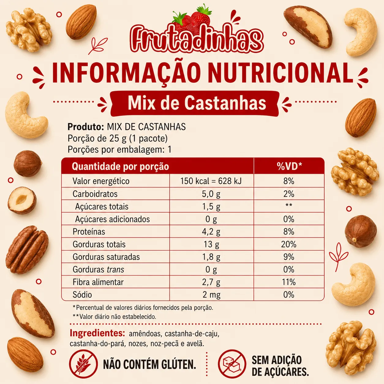 Mix de Nuts Crocantes - 100g - Imagem 3