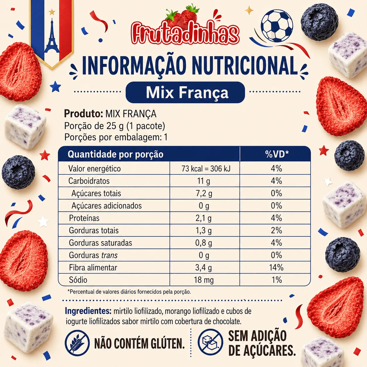 Mix França - Copa do Mundo - 100g - Imagem 4
