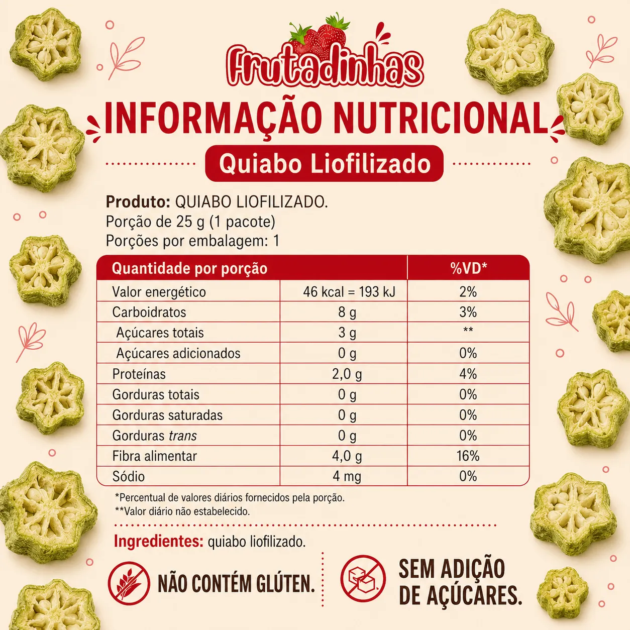 Quiabo Liofilizado - 100g - Imagem 4