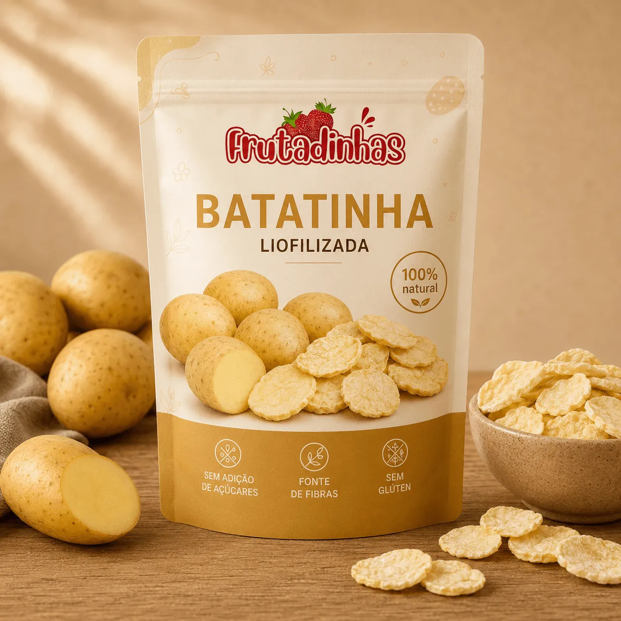 Batatinha Liofilizada Crocante