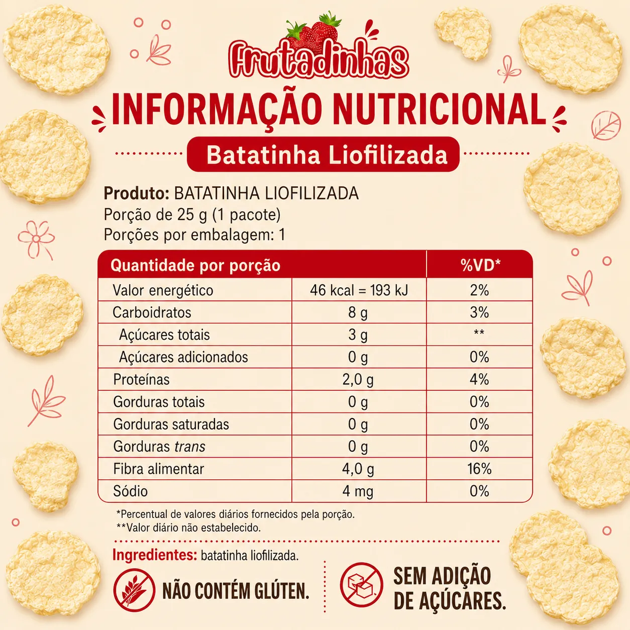 Batatinha Liofilizada Crocante - 100g - Imagem 4