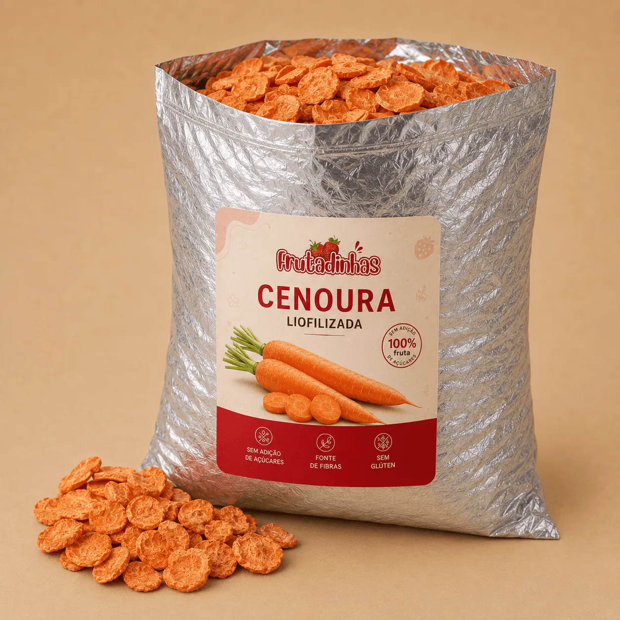 Cenoura Liofilizada - 100g - Imagem 3